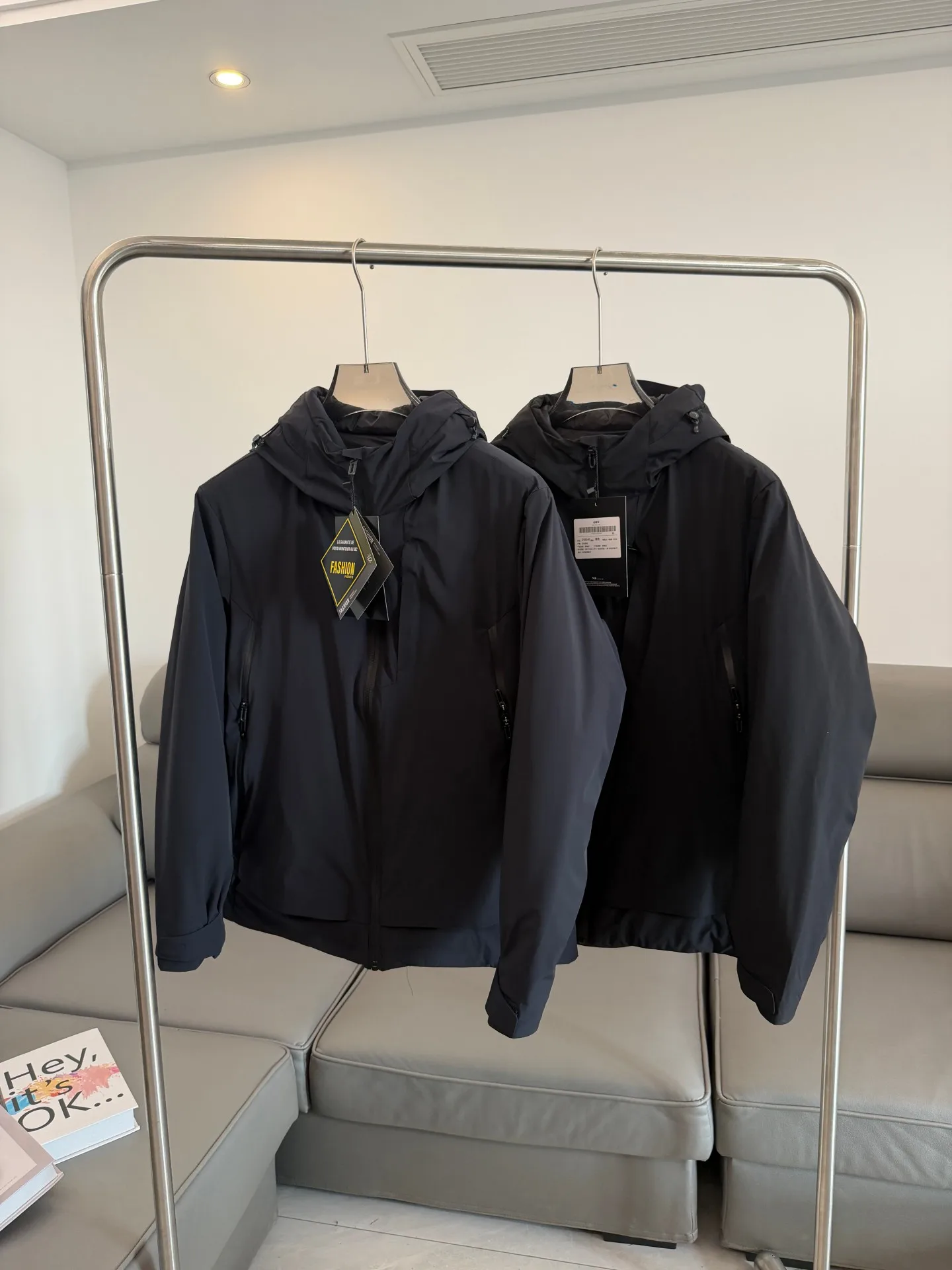 

Легкая мужская модная повседневная куртка с капюшоном из хлопка, теплая, водонепроницаемая, ветрозащитная, осенне-зимняя верхняя одежда