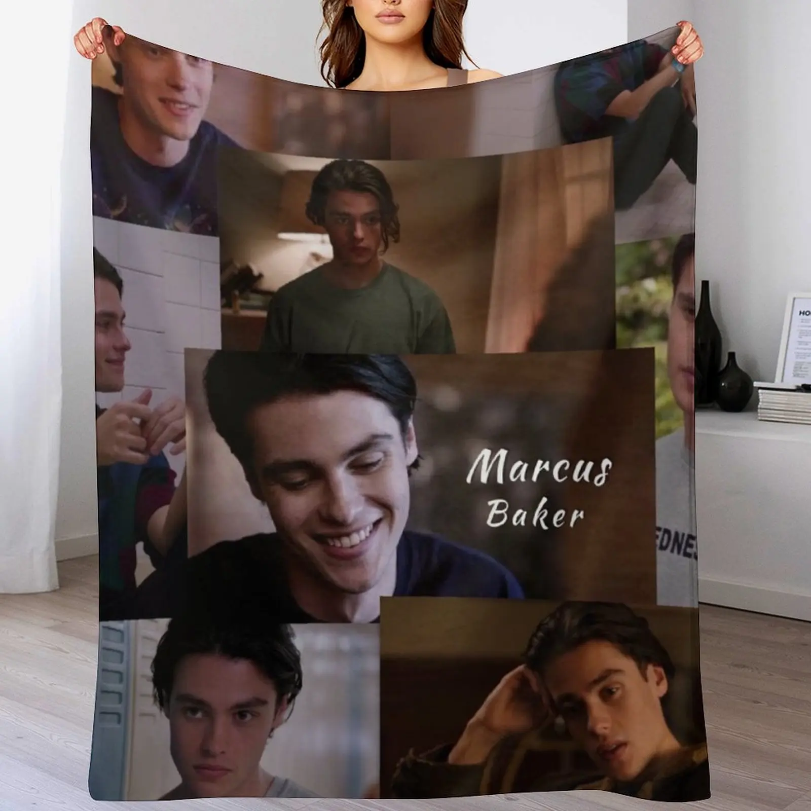 

Marcus Baker from Ginny and Georgia Throw Blanket All Weather Soft Throw Blanket for Sofa