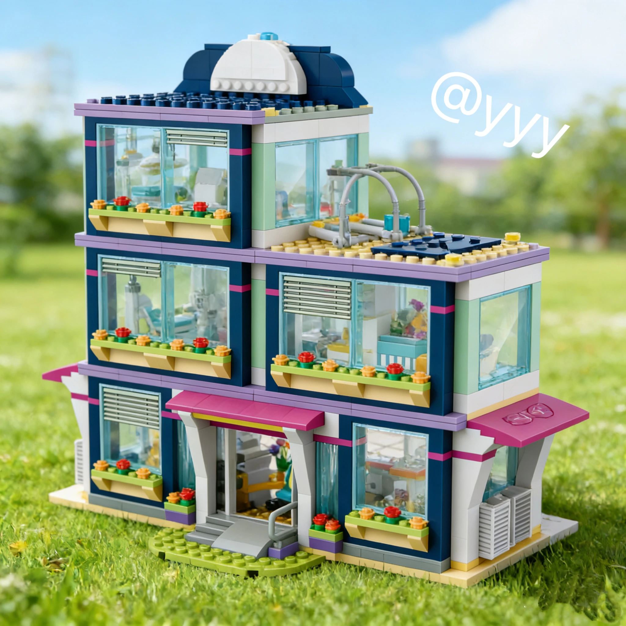 

New/City Series Heart Lake City Hospital Building Block Model Assembly Toy Children Adult Birthday Christmas Gift