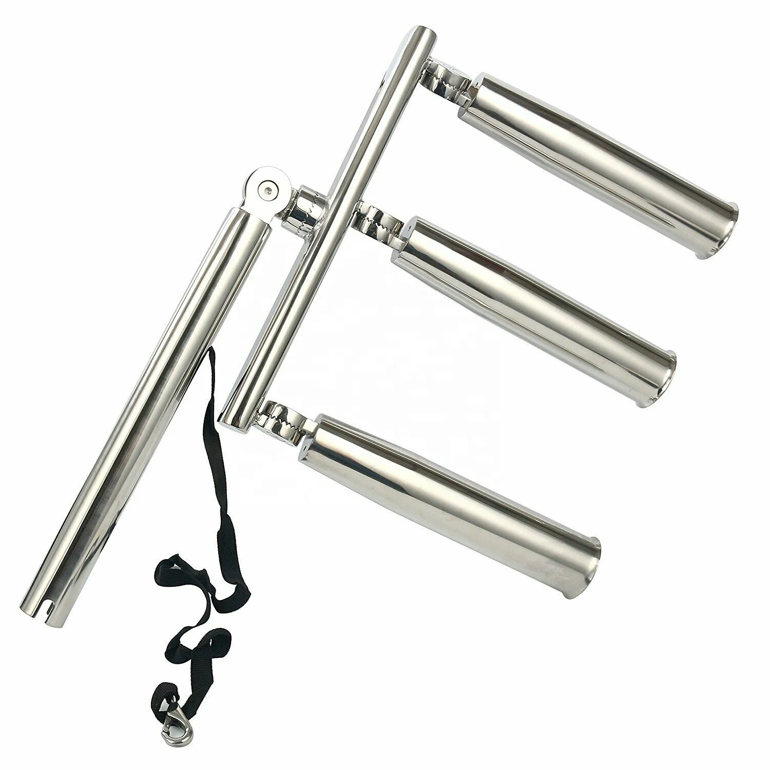 

2025 Isure Boat Triple Trident Outrigger Rod Holder Kite Fishing Mount 3 Tube Rod Holder SS304 316 fishing rod holder