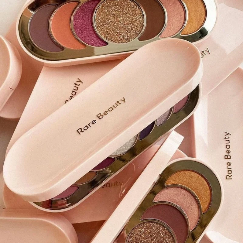 Palette de fards à paupières liquides 7 couleurs Fashion Rare Beauty, nacré, pailleté, haute brillance, illuminateur, poudre de maquillage effet miroir