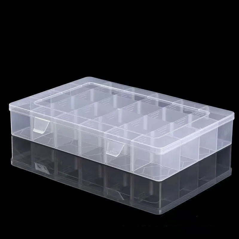 Picture 6: 2Pcs/Transparent Plastic Storage Box with Multiple Compartments, Tool Box, Small Parts and Screws Storage Transparent Box
