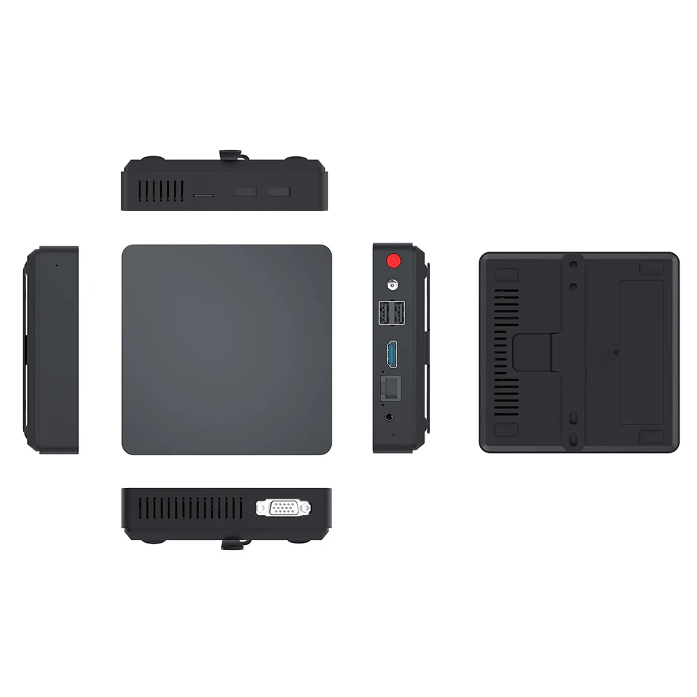 B20 بدون مروحة سيليرون J3710 ويندوز 11 كمبيوتر صغير 8 جيجابايت 128 جيجابايت 1000 متر LAN 2.4G واي فاي BT4.0 VGA مكتب سطح المكتب لعبة الكمبيوتر