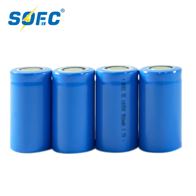 SOEC 5C 18350 battery 1100mAh 900mAh Power Rechargeable Lithium Cylinder Battery 3.7V 8A power for Electrical Tools Flashlight