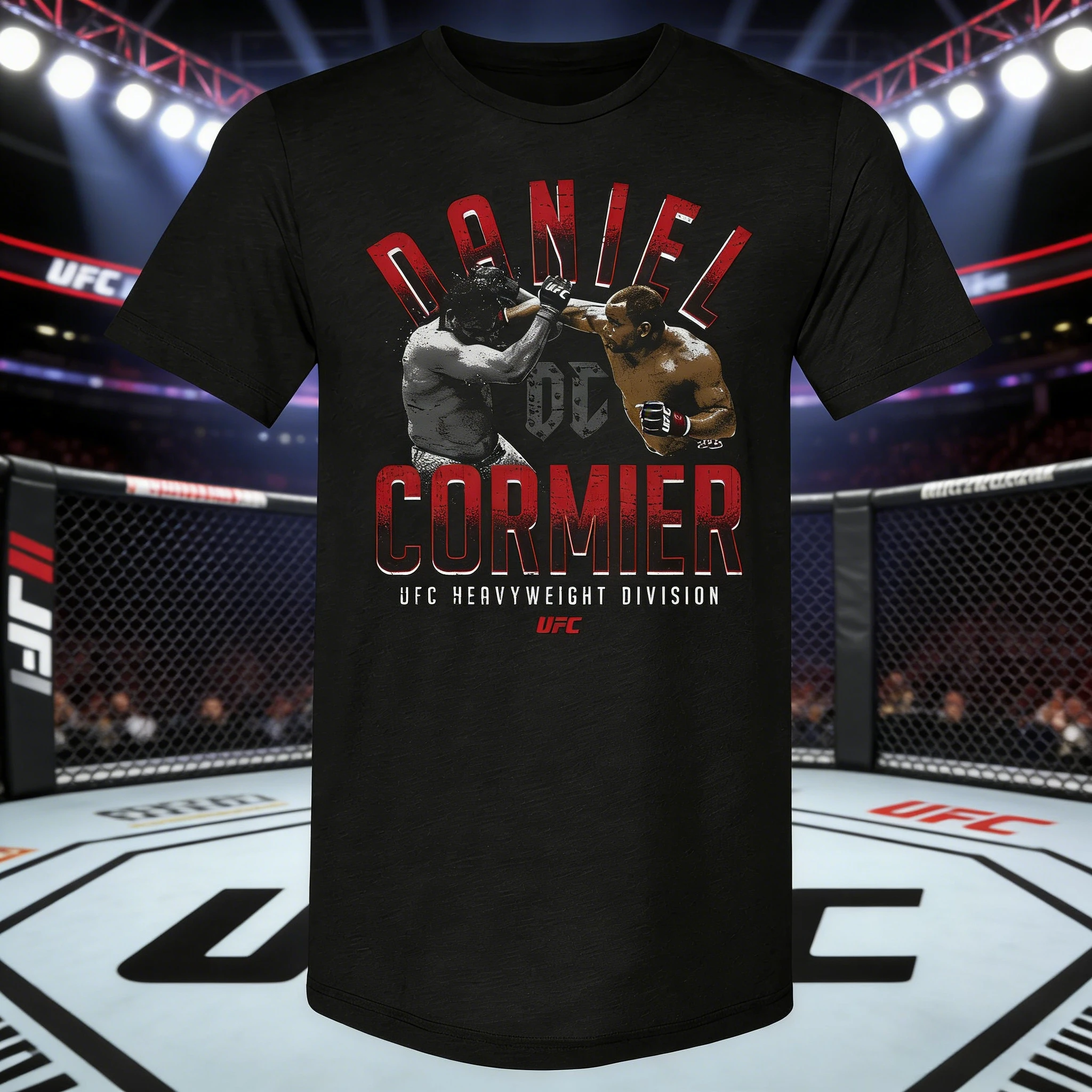 2026 été UFC Daniel Cormier combat graphique T-shirt femmes sport coton à manches courtes ample loisirs Fitness chemise unisexe