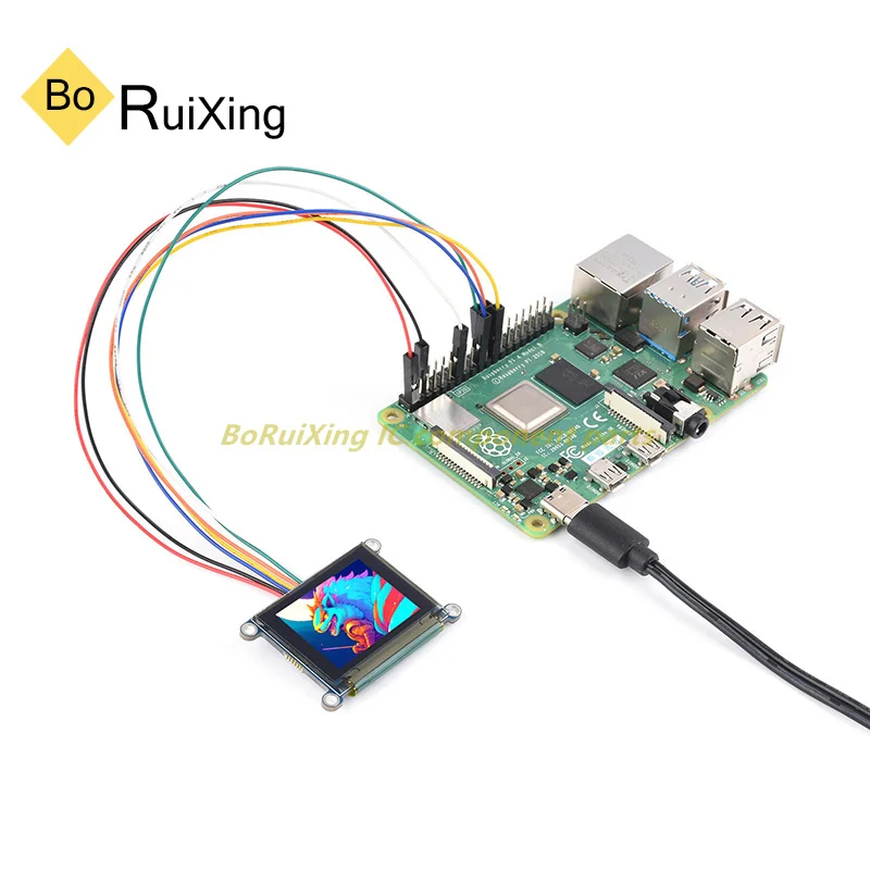 1PCS/LOT 1.27inch RGB Raspberry Pie/STM32 1.27-inch RGB OLED Display Module SSD1351 Chip SPI