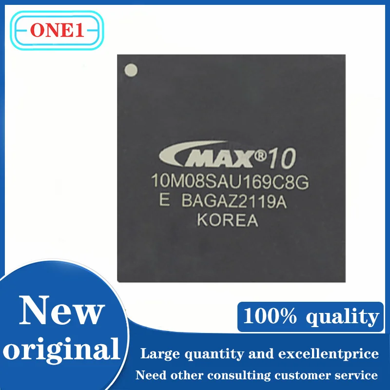 

1pcs/lot 10M08SAU169C8G MAX® 10 Field Programmable Gate Array (FPGA) IC 130 387072 8000 169-LFBGA IC Chip New original