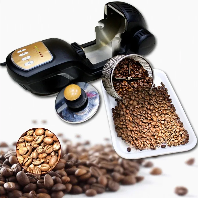 Home-Use Compact Fully Automatic Coffee Bean Roaster Coffee Bean Roasting Machine Hot-Air Electric Coffee Bean Roaster