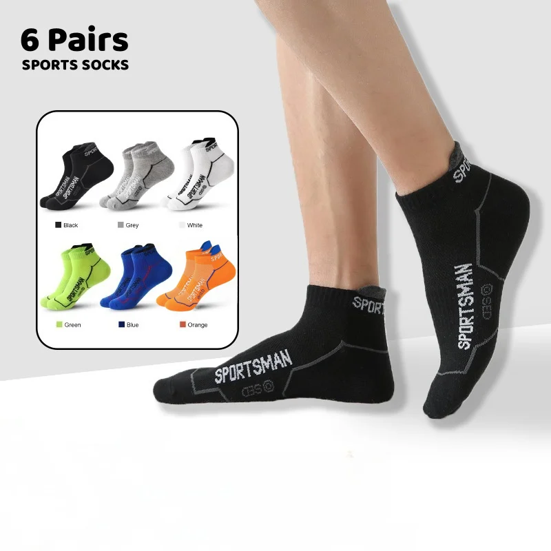 

Men's Summer Thin Sports Socks Running Marathon Low-Cut Socks, Breathable Mesh Anti-Slip Cotton Socks for Jogging Gym Athletic