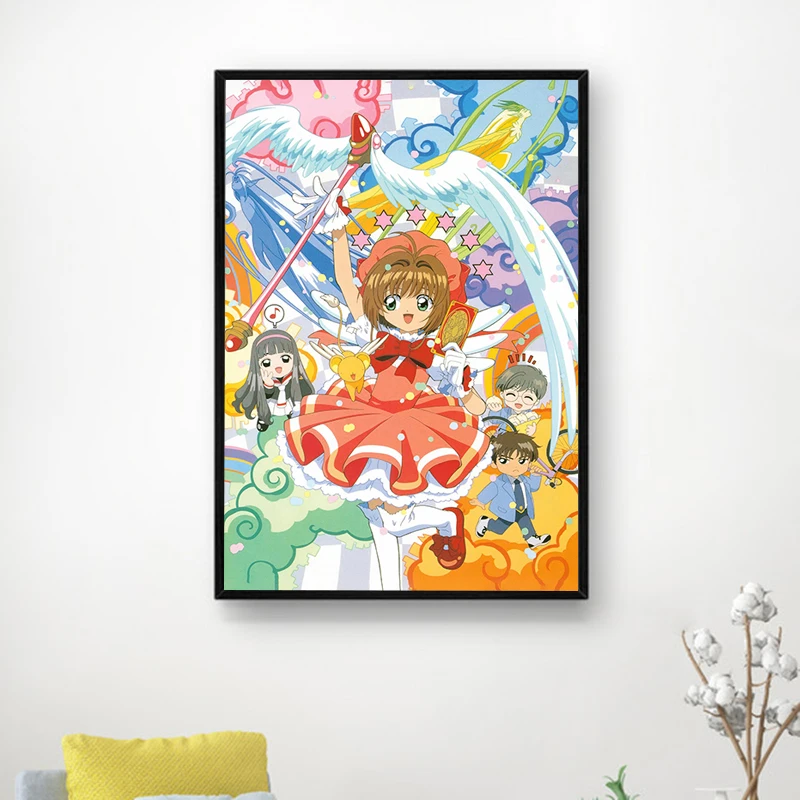 Room Decoration Home Decor Sakura Card Captor Decorative Prints Wall Painting on Canvas Poster Interior Paintings Decorations