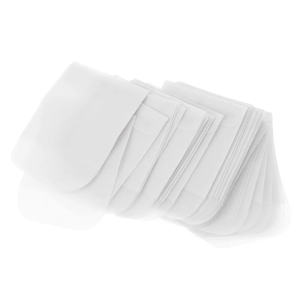 

50Pcs Paper Jewelry Pouches Fashionable Compact Portable for Jewelry Accessories Photos Cards Buttons Bulk Pack Economical