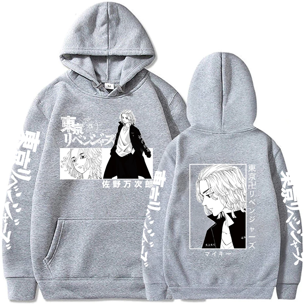 طوكيو المنتقمون أنيمي البلوز مانجيرو سانو ميكي مطبوعة مقنعين الرجال النساء الشارع هوديس Harajuku الشارع الشهير الذكور البلوز #3