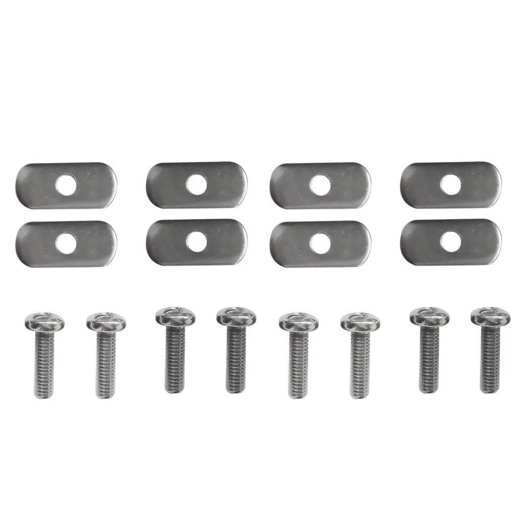 8 Sets Stainless Steel Kayak Rail Screws And Nuts Replacement Kit For Kayak Canoe Boat Rails Universal