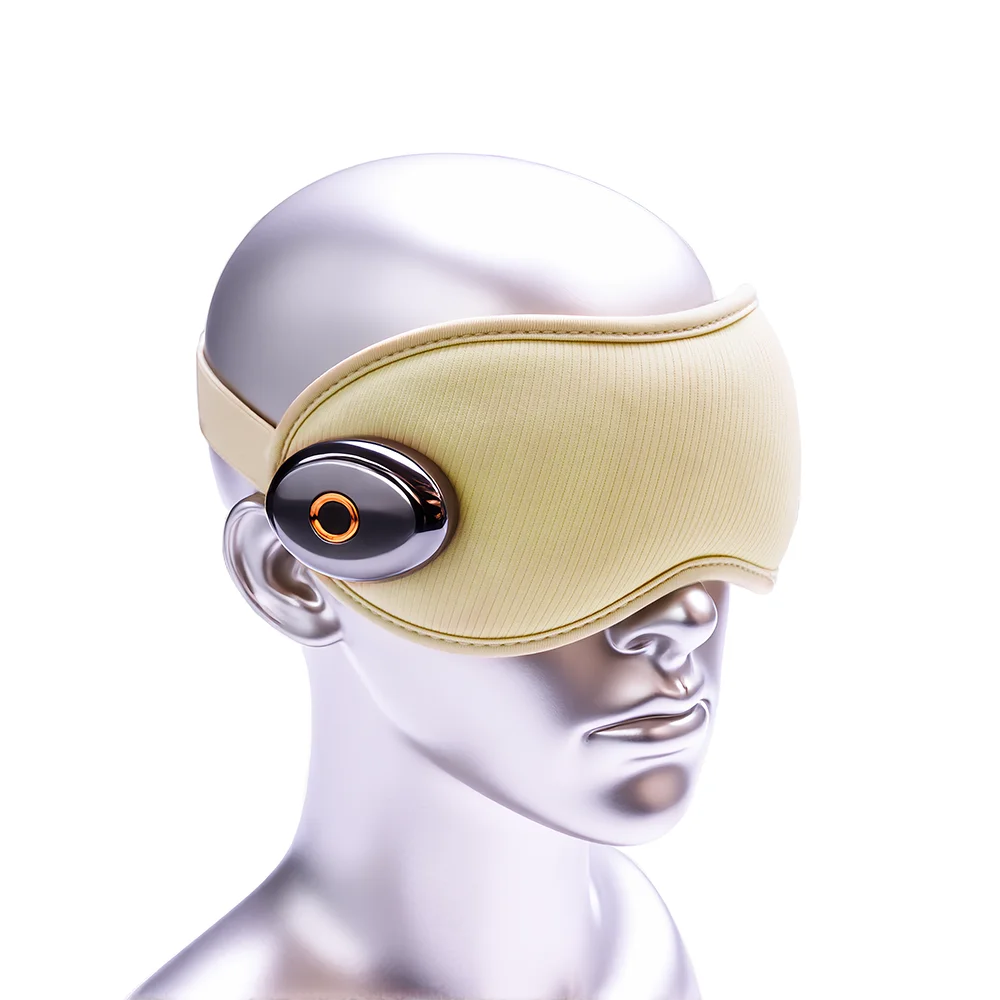 ホットセール 目元マッサージャー ストレス緩和 アイケアマシン 温熱圧迫 振動 冷却ジェル付き