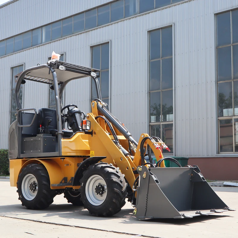 Free Shipping Small 4x4 Drive Wheel Loader Compact Mini Wheel Loader Garden Farm Grapple Wheel Loader With Attachments
