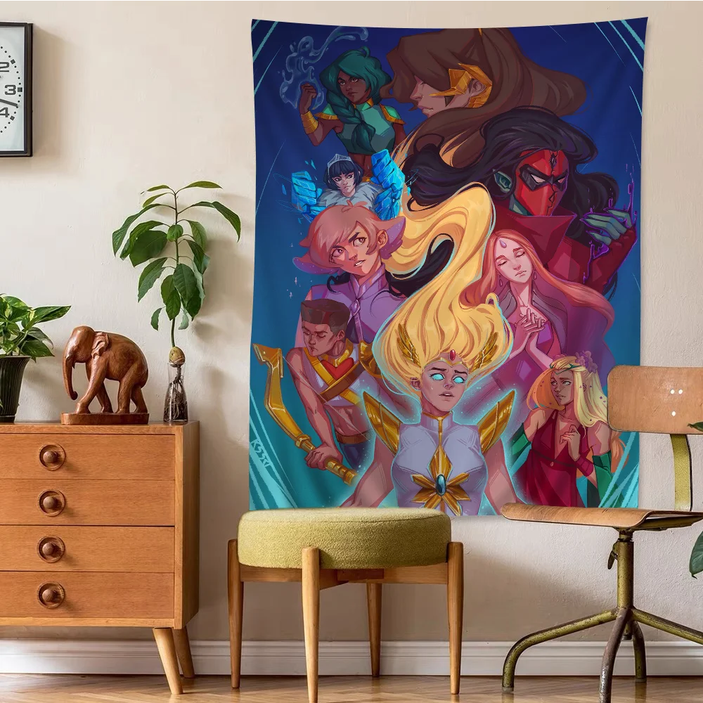 She Ra and The Princesses of Power Hanging Bohemian Tapestry Hanging Tarot Hippie Wall Rugs Dorm Wall Hanging Home Decor