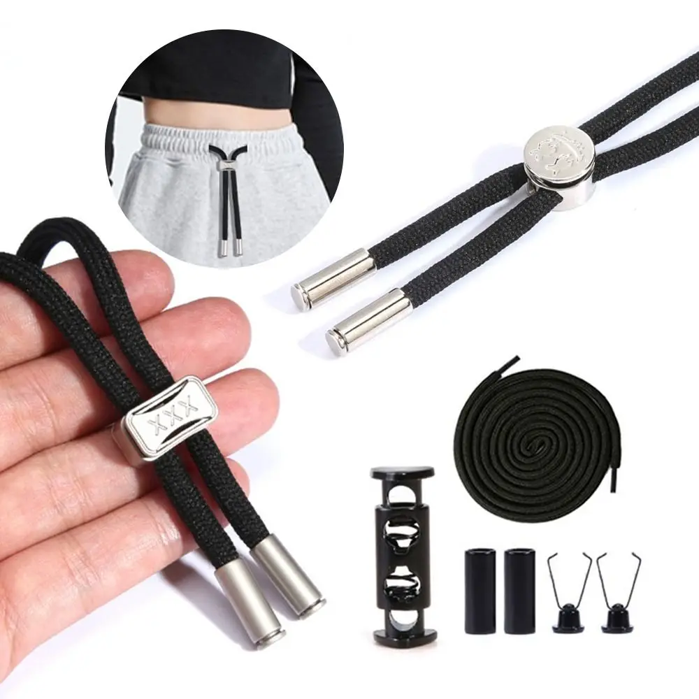DIY Elastic Waistband Drawstring Adjustable with Buckle Sport Pants Rope Lazy Pants Drawstring Pants Fastening Accessories