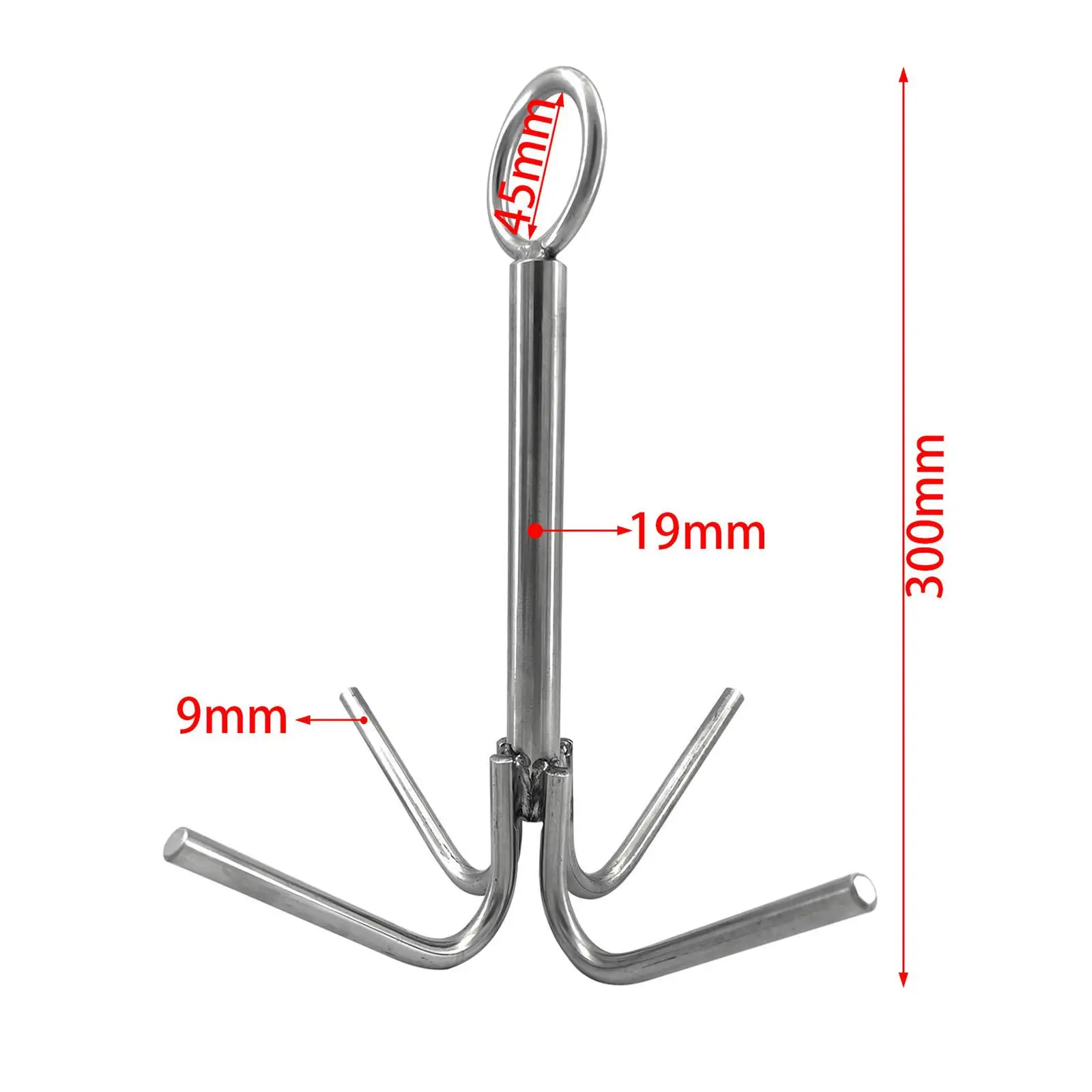 خطاف تصارع متعدد الوظائف 4 مرساة مخالب للمشي لمسافات طويلة والتخييم