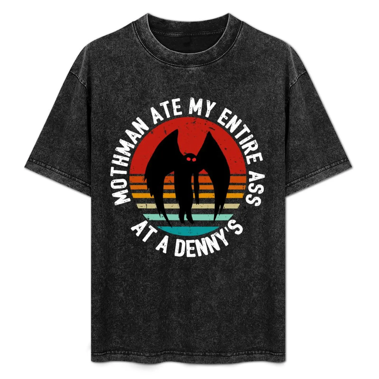 Mothman Ate My Entire Ass At a Denny's Mothman Vintage T-Shirt quick-drying heavyweights heavy weight t shirts for men