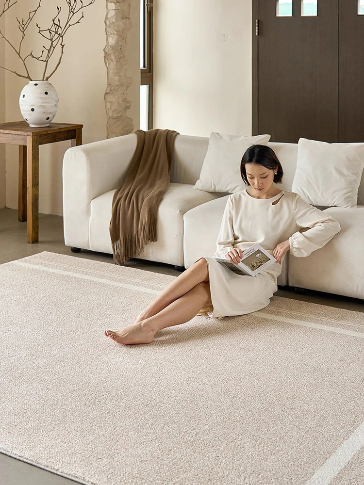 

Modern Style Living Room Carpet White Simple Cloakroom Rugs for Bedroom Thicken Study Floor Mat Home Warm Winter Soft Rug