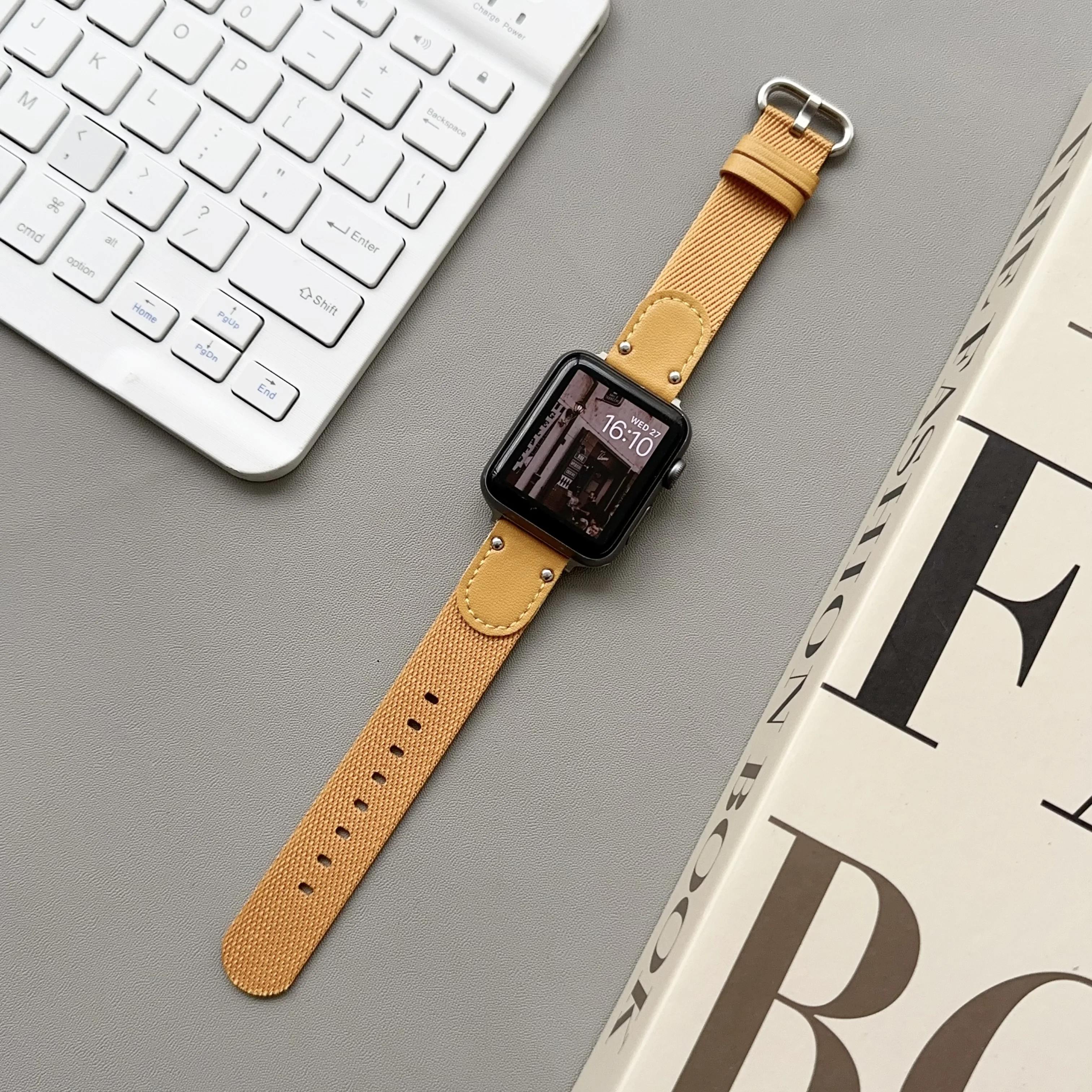 14mm 18mm Watch Band for Samsung watch Fit3 Huawei GT4 41mm for Apple iwatch s9 S8 S7 SE Replacement Sport Canvas Watch Strap