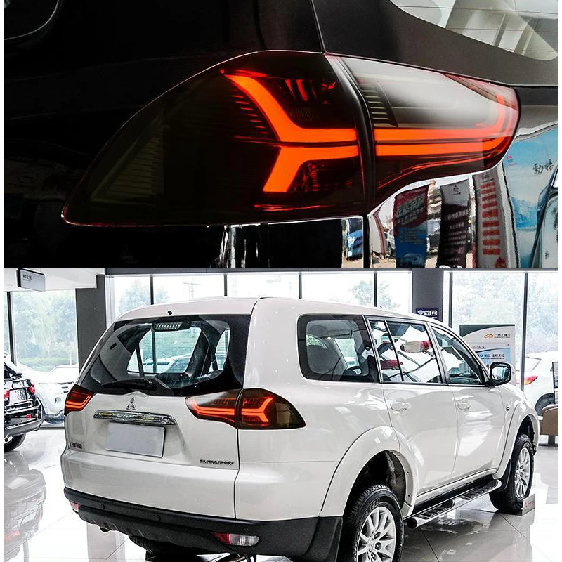 Car Styling Tail Lamp for Pajero Sport V73  2011-2016 LED Tail Light DRL Taillights Turn Signal Rear Reverse Brake