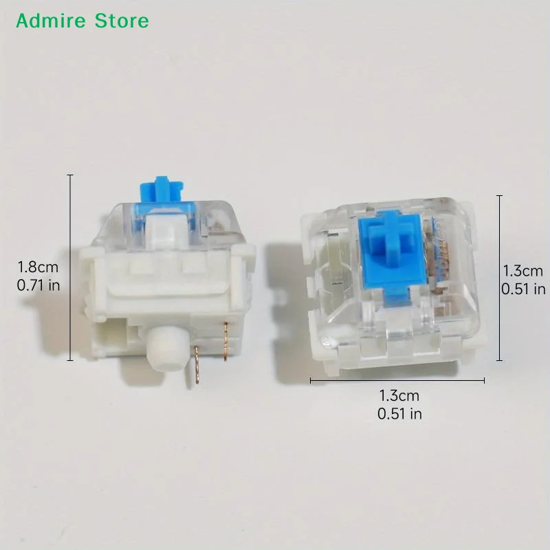 [G]30 Pcs 3 Pin Tactile Keyboard Clicker Switches With Cleaning Brush For Custom Mechanical Keyboard Enthusiasts