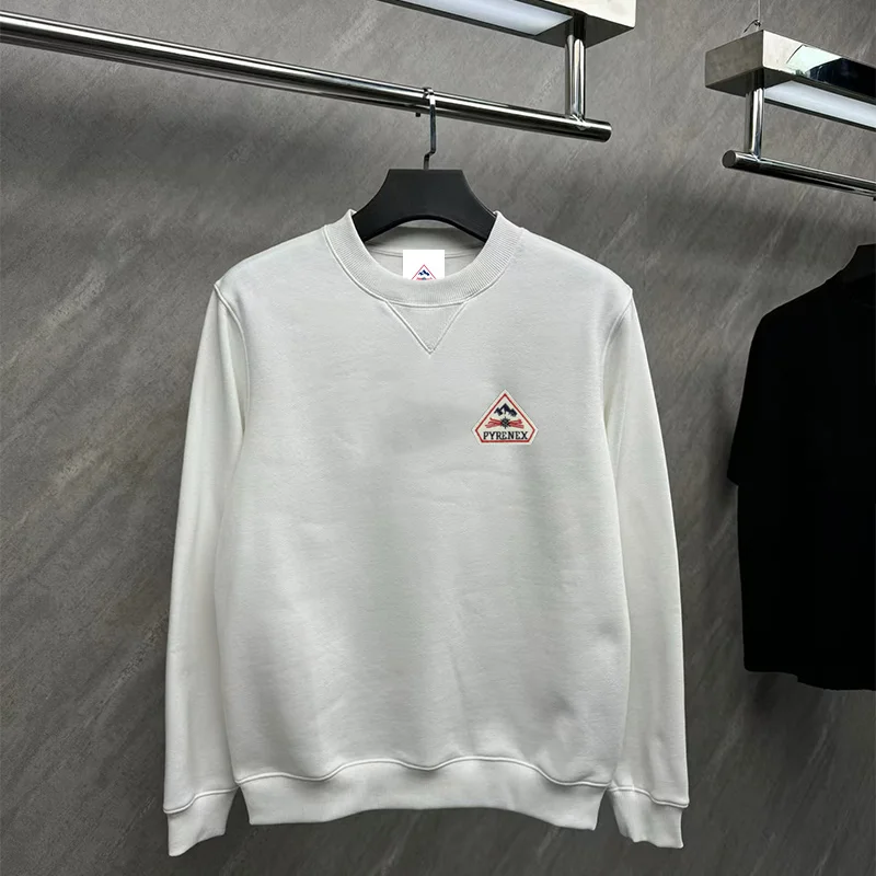 This Is a Classic and Comfortable Long-Sleeved Shirt for Men and Women, Featuring High-Quality Cotton Sweatshirts with Embroider