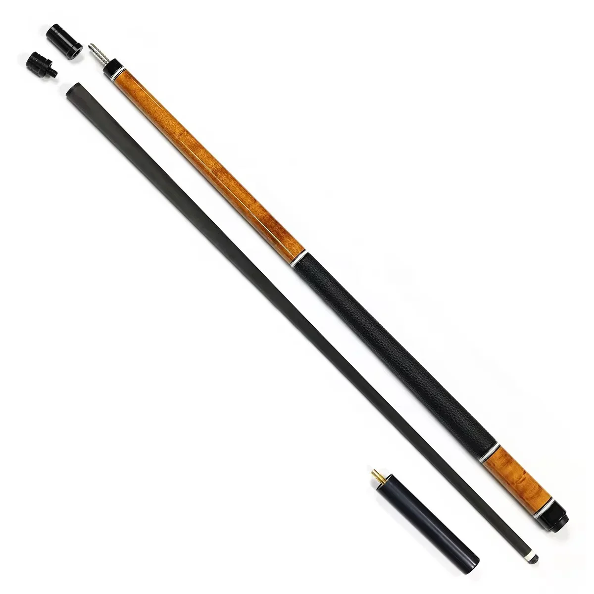 Superior Carbon Fiber Snooker Cue Stick Hot Sell Pool Cue Stainless Steel Joint 11.5/12.5mm Tip Size Maple Protectors Extension