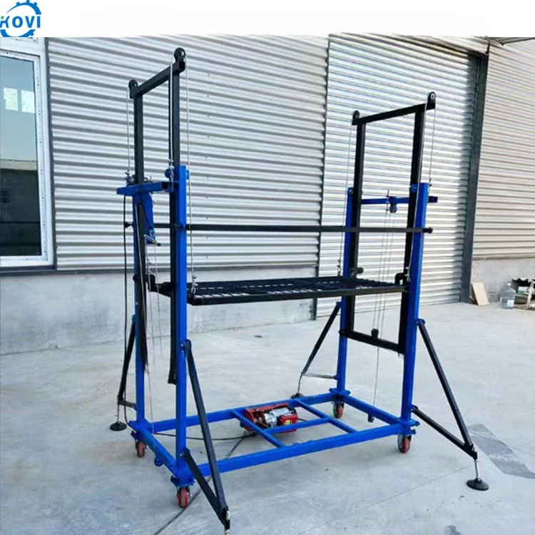 300kg Loading Electric Lifting Scaffold electric aerial work  raised structure  granite kitchen  platform