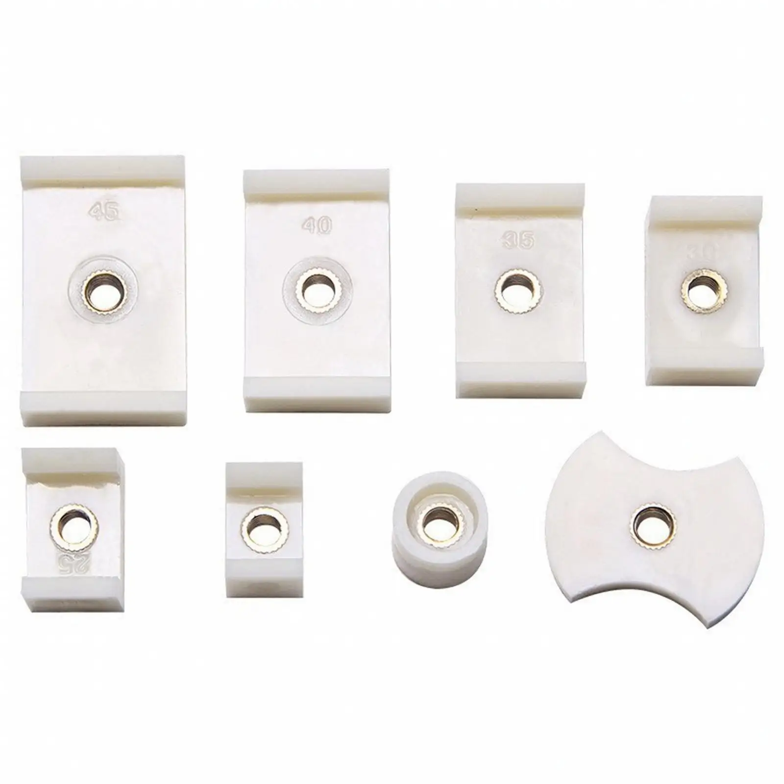 8 Pieces Square Watch-Back Pressing Form Stepped Watch Back Pressing Form Metal-Lined for Watchmakers, Home Workshop Hobbyists