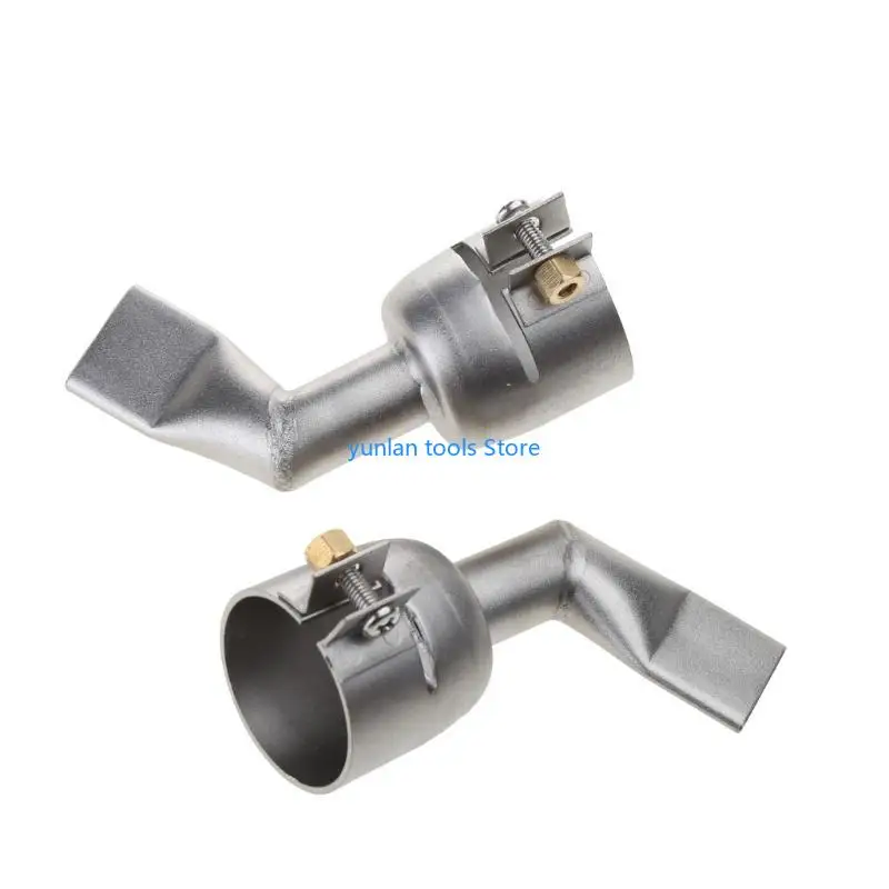 

50LB 20mm Hot Air Nozzle 2Pcs Welding Nozzle Flat 120 Degree Stainless Steel Hot Air Plastic Weld Torch Accessories