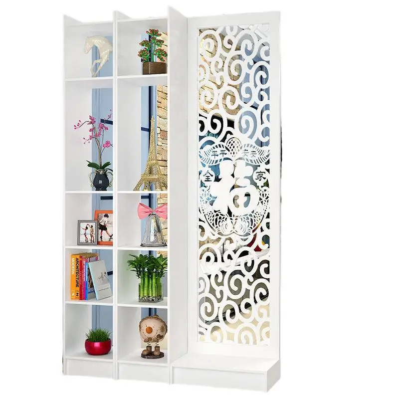 

Chinese screen partition, fashionable living room bedroom, simple seat screen entrance, mobile modern side cabinet