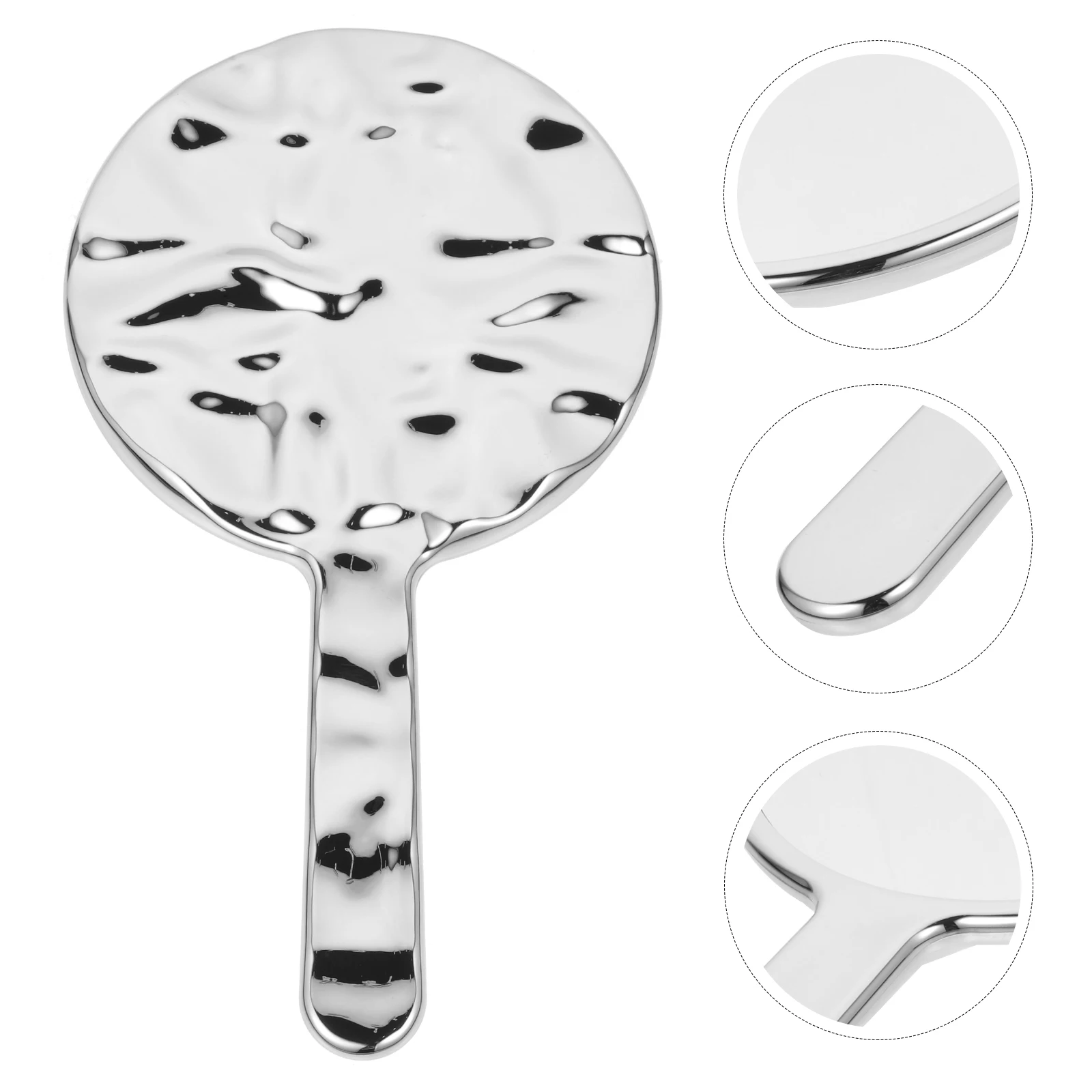 مرآة يد دائرية عالية الوضوح، مرآة تجميل محمولة، هدية عملية للنساء والأصدقاء، مستلزمات العاملين والعائلة #6