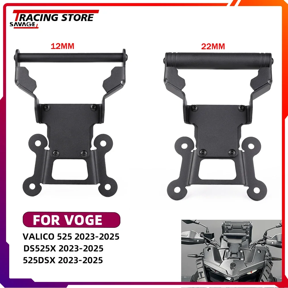 For VOGE Valico 525 DS525X 525DSX Motorycle GPS Navigation Handleba Bar Extension Bracket Mobile Phone Sat Nav Mounting Holder