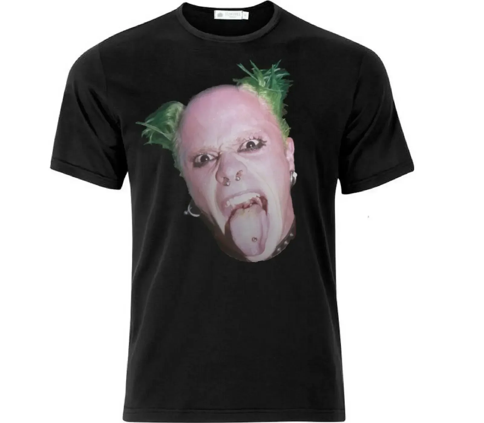 Keith Flint Rip Iconic Printed T Shirt Black