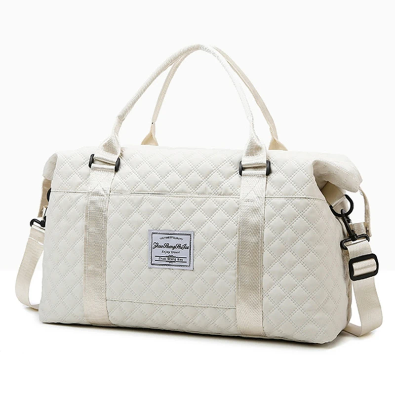 Short Trip Travel Bags Unisex Large Capacity Luggage Storage Bag Dry Wet Separation Sports Fitness Bag Solid Color Handbags image 4