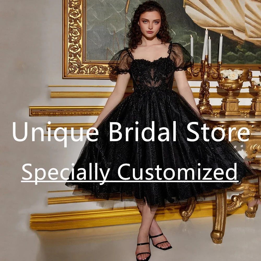 Sukienki na studniówkę w stylu klasycznym, szyte na miarę, eleganckie, w kształcie litery A, krótkie bufiaste rękawy, wysoka jakość, odkryte plecy, iluzja, nowe wieczorowe dla kobiet.