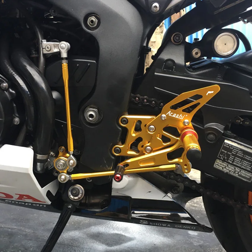 CNC Adjustable Rear Set Rearsets For HONDA CBR600RR 2007 08 09 10 11 12 13 14 15 16 17 18 2019 Foot Rest