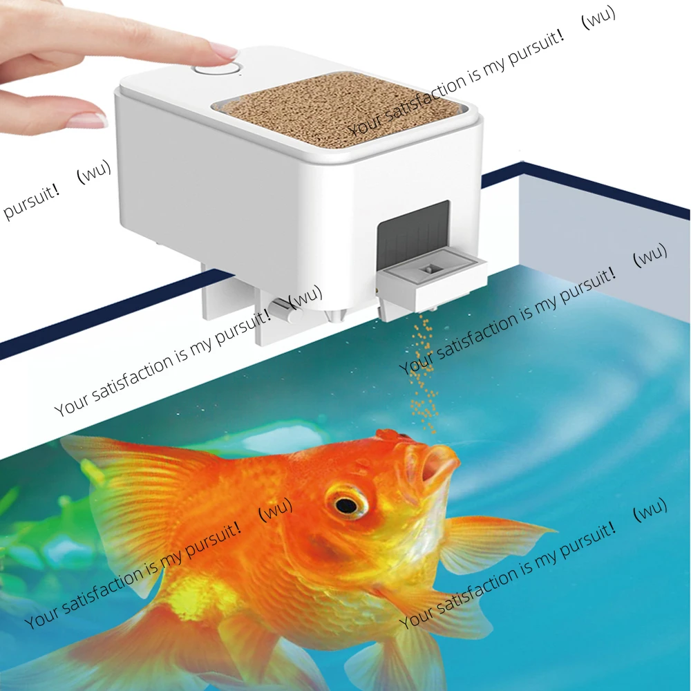 100ML Large Capacity Fish Feeder Mobilephone APP Control WiFi Intelligent Timing Automatic Feeder Aquarium Goldfish Feeder