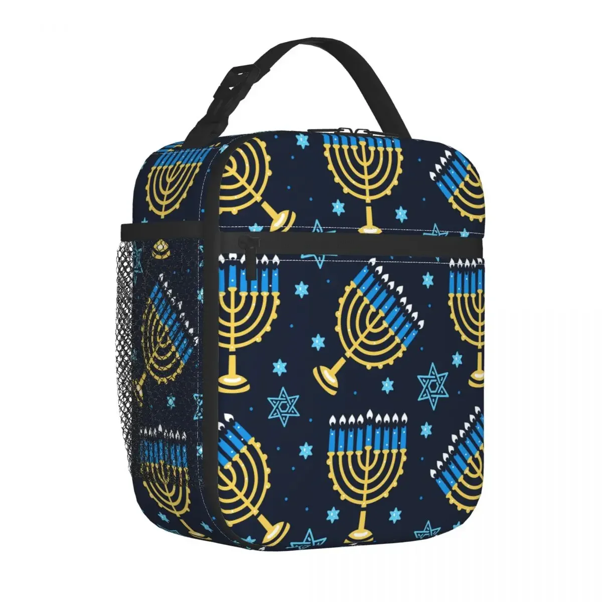

Hanukkah Menorah Traditional Candles Insulated Lunch Bag Leakproof Meal Container Thermal Bag Tote Lunch Box Work Food Handbags