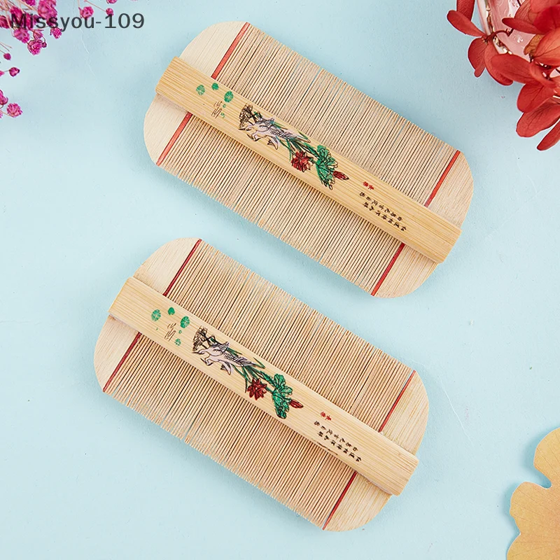Double Sided Handmade Lice Comb Remove Itching Scraping Head Flea Cootie Comb