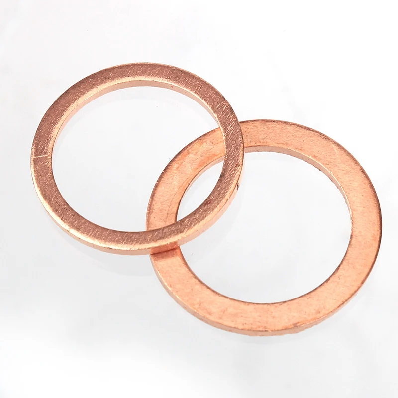 300Pcs/Set Copper Washers Flat Ring Sump Plug Seal Assorted Set Professional Car Accessories Kit Copper Ring Gasket