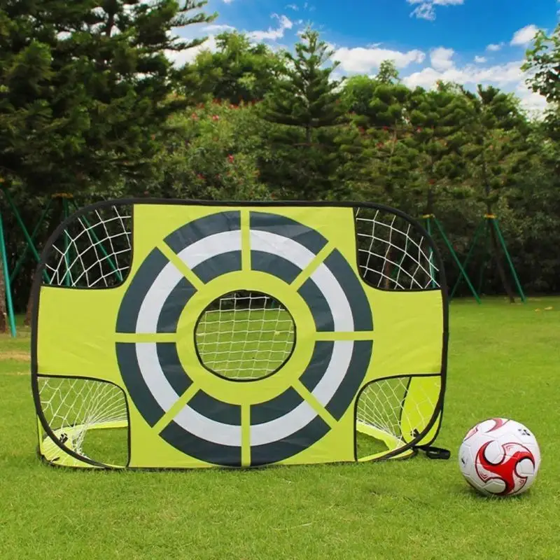 Y1UC 3 in 1 Football 목표가 튀어 나와 Kids Garden의 휴대용 축구 순 목표 게시물