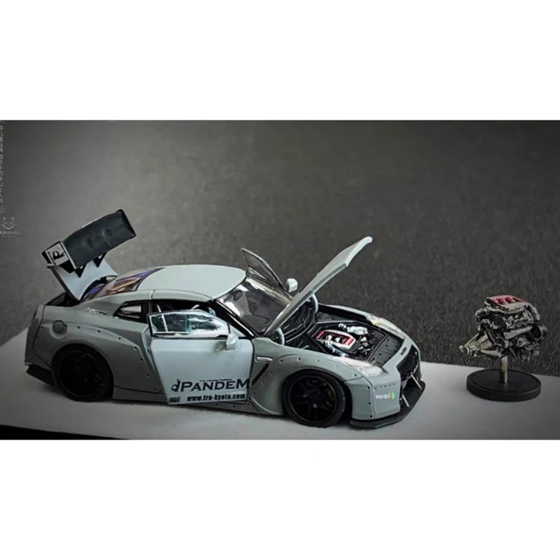 PGM 1/64 GTR R35 Standard Version Alloy Sports Car Model Static Collection Decorated Holiday Gifts Toys