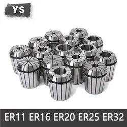 YS 1PC ER11 ER16 ER20 ER25 ER32 High Precision 0.015 0.005-0.008 mm Spring Collet Suitable Engraving Machine Spindle CNC