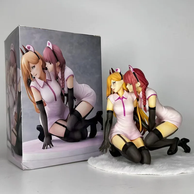 

Anime Pretty Girl Nurse Chainsaw Handmade Nurse Pawa&Machima Model Desktop Ornament Wholesale