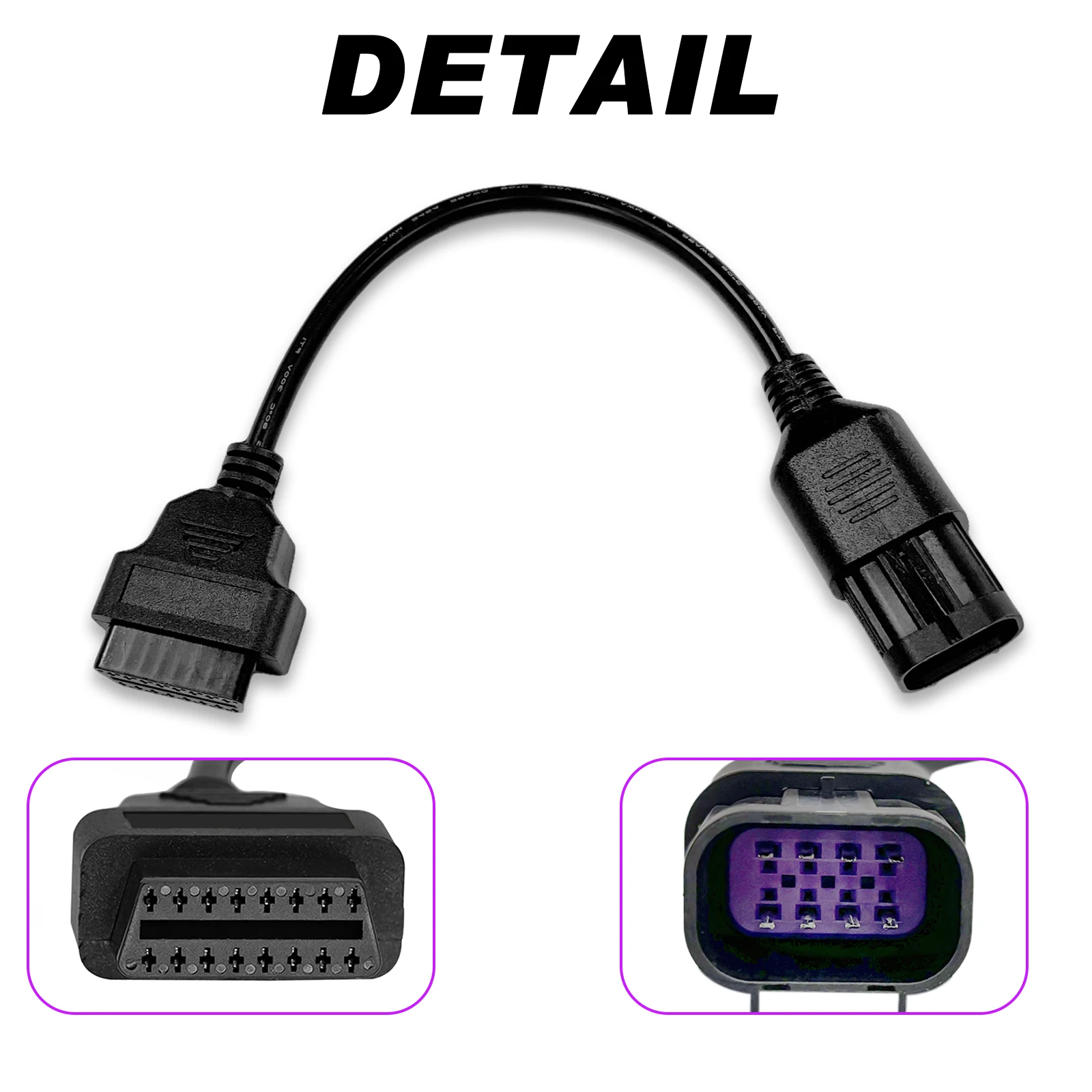 OBD2 новый соединительный кабель для мотоцикла ATV на 8-контактный диагностический адаптер для Polaris 8-контактный RZR Ranger General Sportsman ACE Slingshot