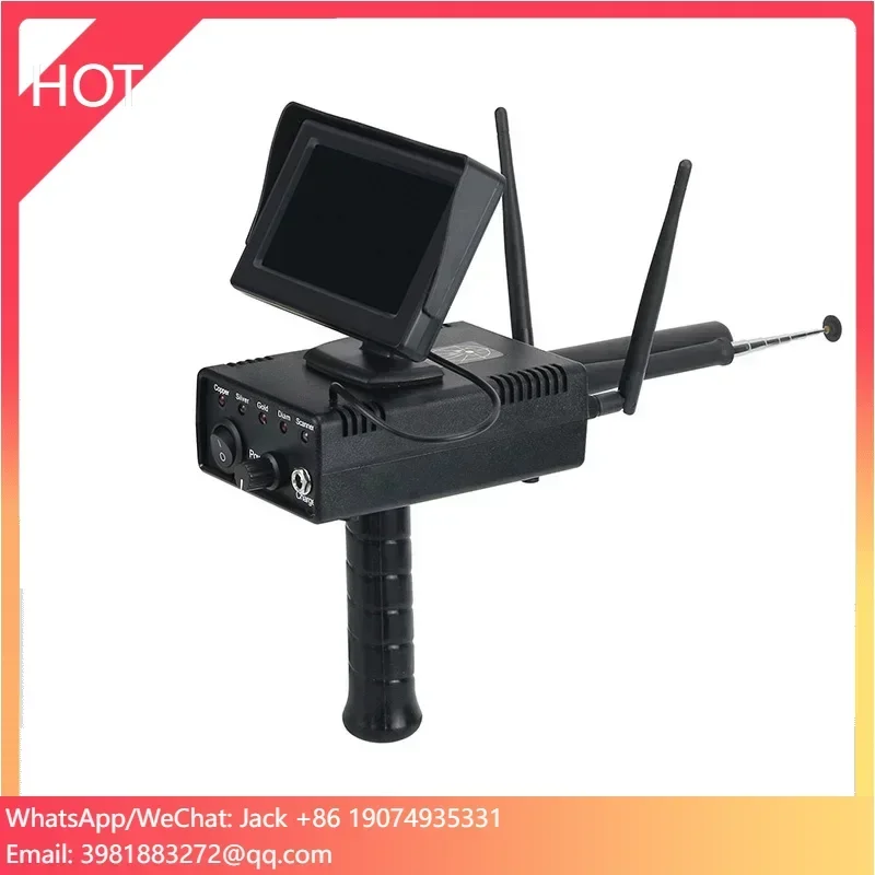 Long Range AKS Plus 3D Metal Detector High Deep Machine Search with Screen Treasure Silver Copper Handheld Gold Metal Detector