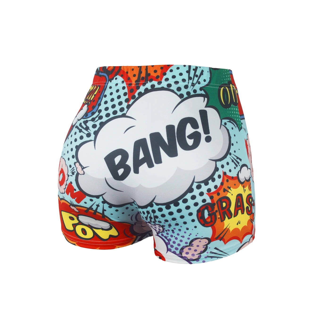 women\'s sexy booty shorts  BOOM BANG print summer clothes women 2024 gym biker y2k yoga shorts